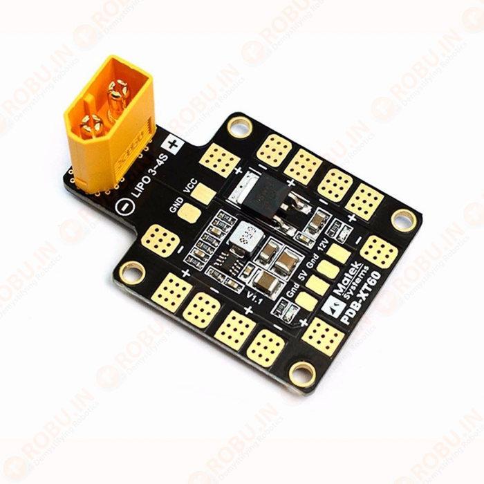 PDB-XT60 Power Distribution Board with Dual BEC 5V & 12V