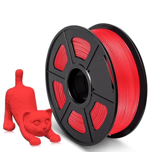 PLA-Basic Filament- 1.75mm Red Color and 1kg/roll for 3D Printer