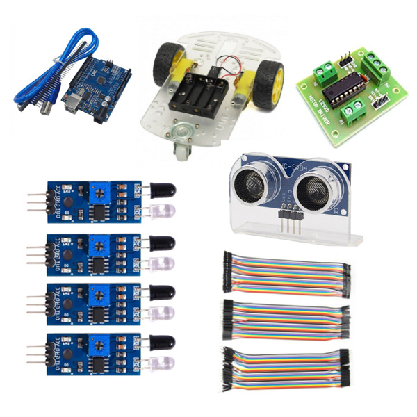 Complete Robo Car DIY kit with Arduino Uno 