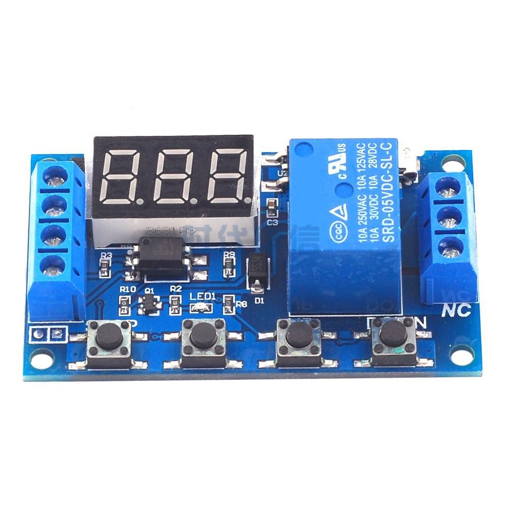 6-30V 1 Channel Power Relay Module with Adjustable Timer