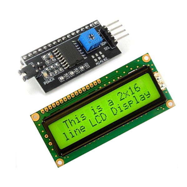 16x2 LCD with I2C Serial Interface Module