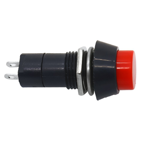 2 pin self locking SPST Red On-Off switch