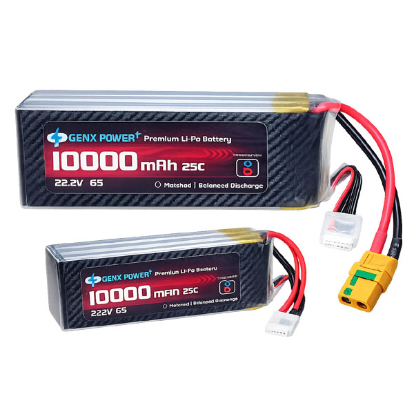 GENX 22.2V 6S 10000mAh Li-Po Battery (25C)
